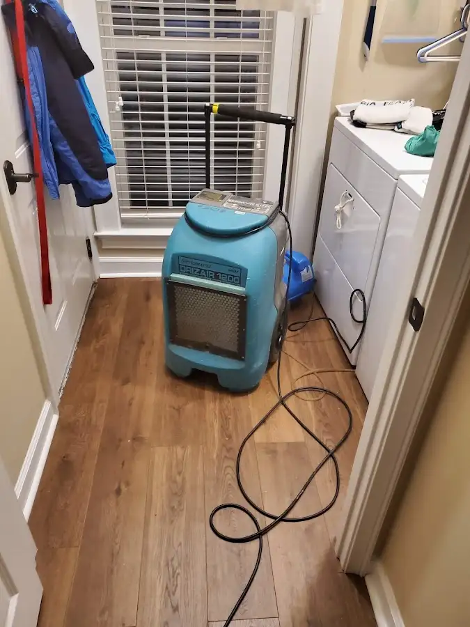 Commercial dehumidifier deployed for Flood Damage Cleanup in Scottsdale